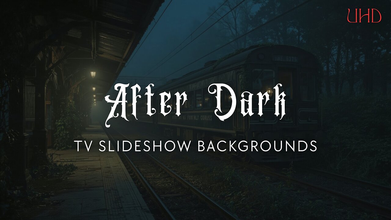 After Dark – 5-Hour UHD Slideshow Backgrounds (10 Images – 1 Every 30 Minutes)