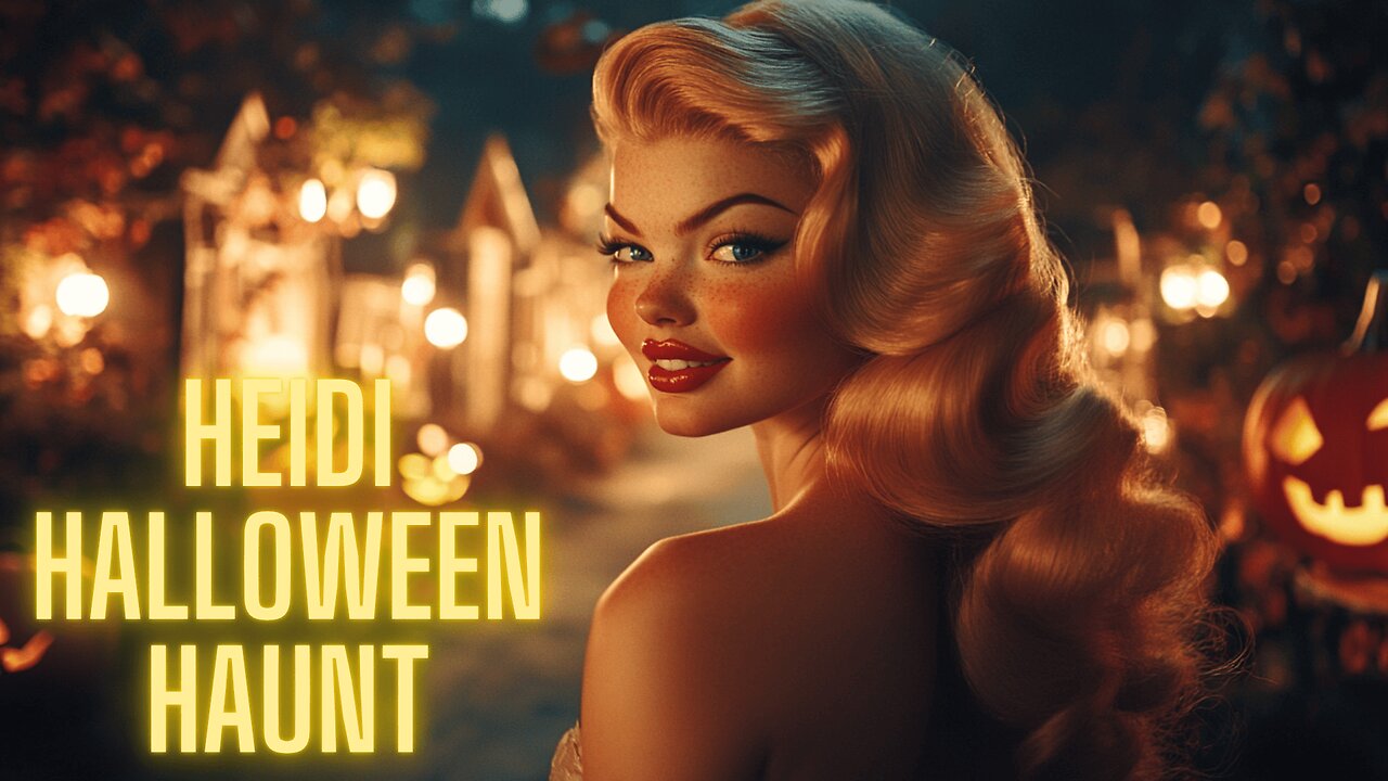 Heidi’s Halloween Haunt – AI Glamour Meets Spooky Style!