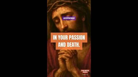 LORD JESUS MAY I BE COUNTED AMONG THOSE WHO BRING YOU CONSOLATION IN YOUR PASSION & DEATH #TRUTH #JE