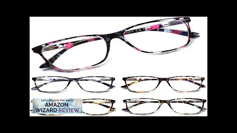 SIGVAN Ladies Reading Glasses Blue Light Blocking Spring Hinge Fashion Pattern Print Review