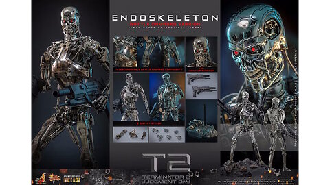 Terminator 2 Judgment Day - Endoskeleton Battle Damaged 1/6 Figure [Hot Toys]