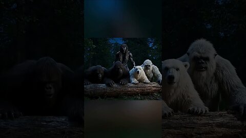 PREDATOR v Yeti, Bigfoot and Polar Bear! AI Story Vlog