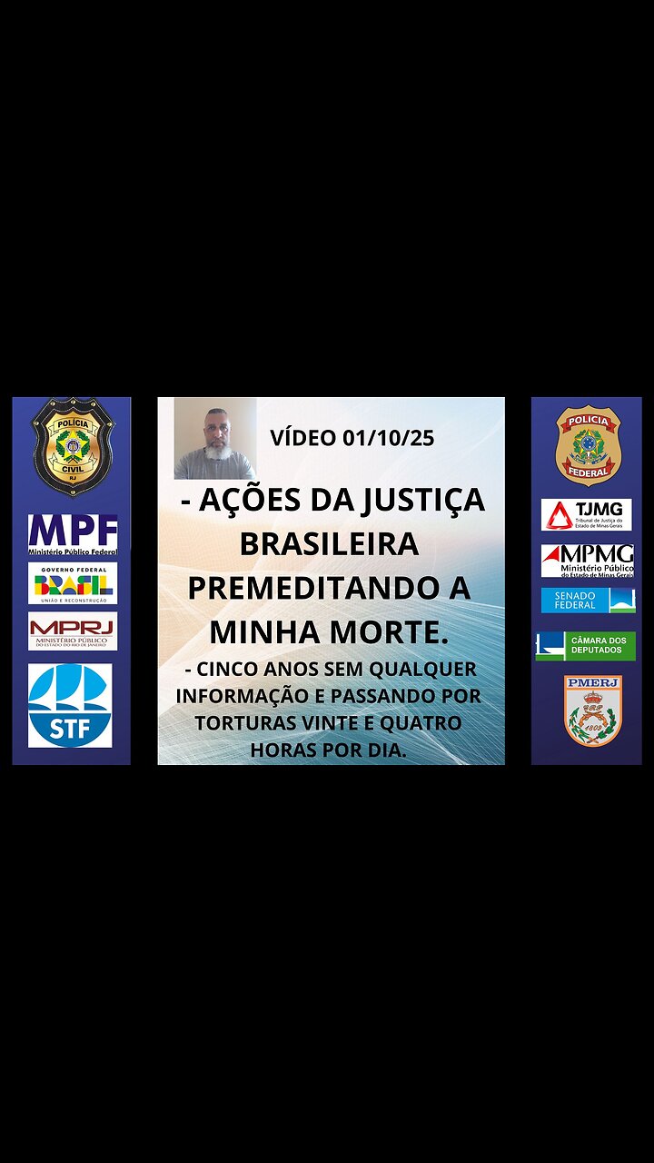 01/10/25 - AÇÕES DA JUSTIÇA BRASILEIRA PARA DESTRUIR A VIDA DE UM CIDADÃO BRASILEIRO.