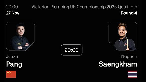 🔴 ถ่ายทอดสดสนุกเกอร์ 🇹🇭 หมู ปากน้ำ VS ปาง จวิ้นสวี่ 🇨🇳 ศึก ยูเค แชมเปี้ยนชิพ
