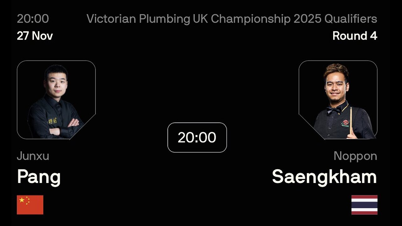 🔴 ถ่ายทอดสดสนุกเกอร์ 🇹🇭 หมู ปากน้ำ VS ปาง จวิ้นสวี่ 🇨🇳 ศึก ยูเค แชมเปี้ยนชิพ