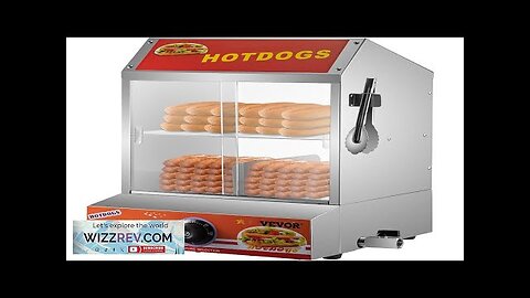 VEVOR Hot Dog Steamer 27L/24.52Qt 2-Tier Hut Steamer for 175 Hot Dogs Review