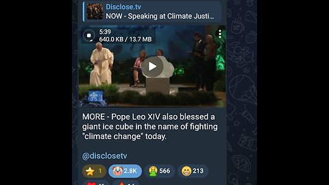 News Shorts: The Pope and a Ice Block