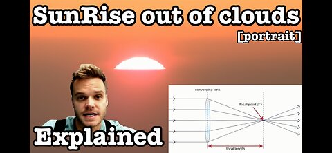 SunRise out of clouds Explained [portrait]