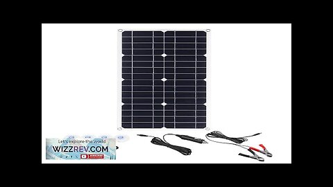 100W 18V Mono Solar Panel USB 12V/5V DC Monocrystalline Flexible Solar Charger Review