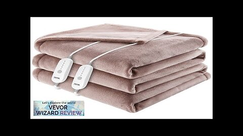 VEVOR Heated Blanket Electric Throw 84" x 90" Queen Size Soft Flannel Review