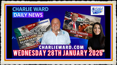 CHARLIE WARD DAILY NEWS WITH CHARLIE WARD DREW DEMI WEDNESDAY 28TH JANUARY 2026