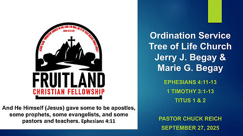 Ordination Service | Tree of Life Church, Mittenrock, NM for Pastor Jerry J. Begay & Marie G. Begay