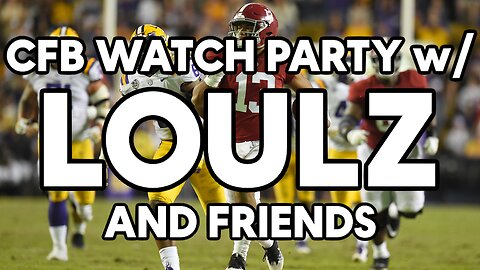 CFB WATCH PARTY | BAMA vs LSU REACTION | ROLL TIDE