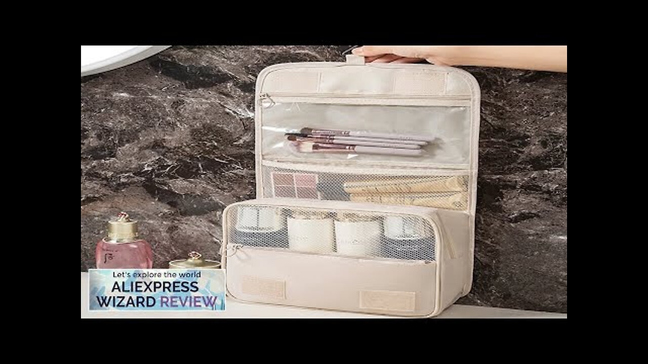 Multifunctional travel hook wash bag cosmetics storage bag Review