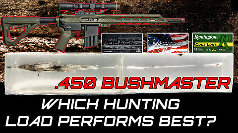 .450 Bushmaster AR-15 Ballistic Gel Test 100 & 200 Yards | 250gr FTX vs 245gr SP vs 260gr Core-Lokt