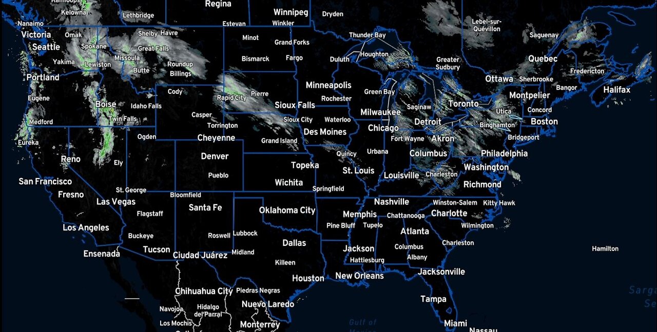 National Weather Radar Mosaic Full Loop