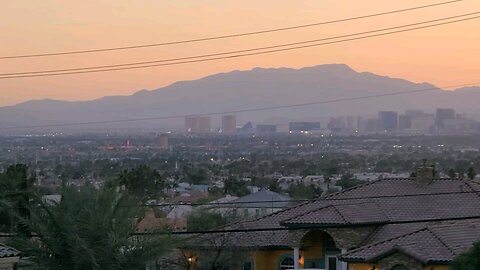 Did you see tonight's Las Vegas sunset? Check this out! 02.28.2025 #follow #lasvegas #travel