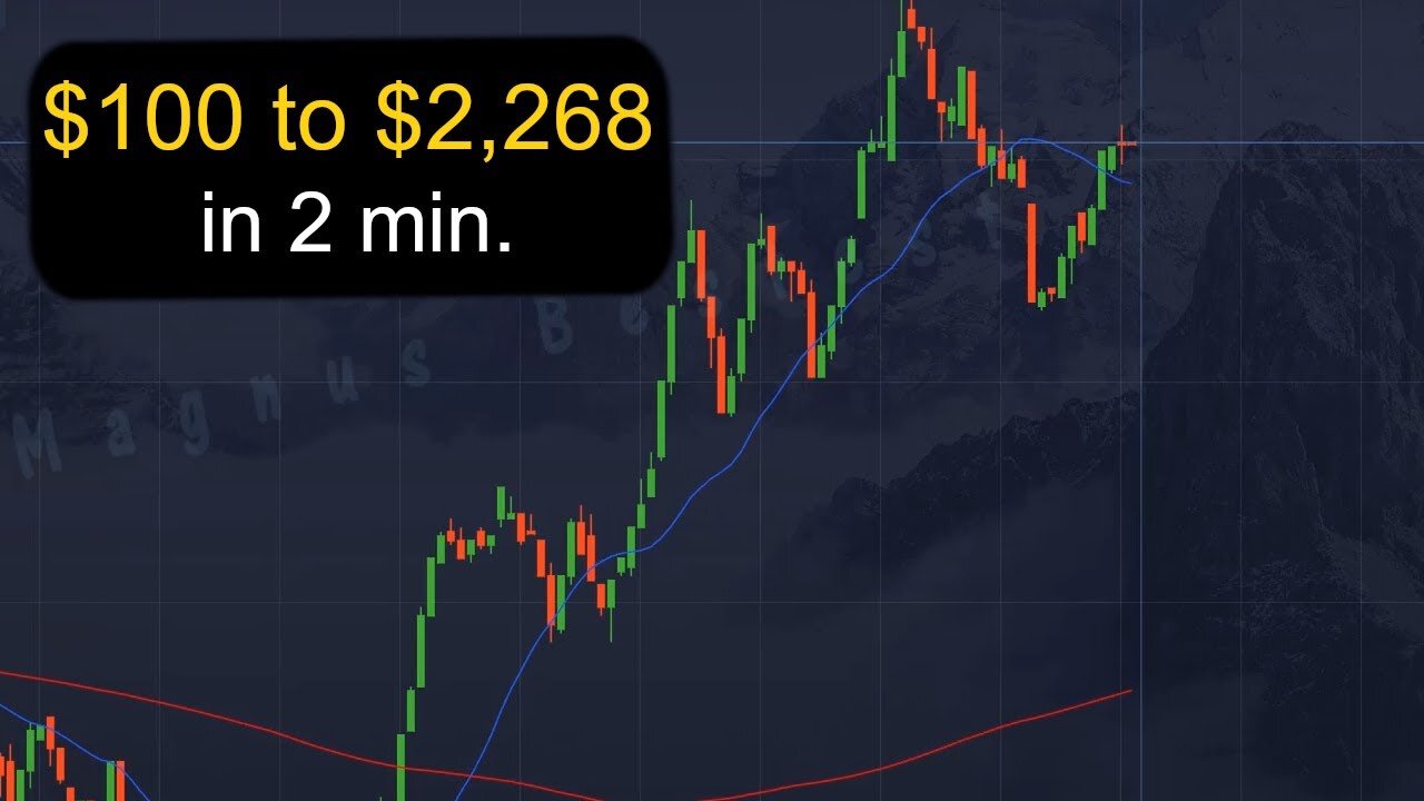 $100 to $2,268 in 2 min