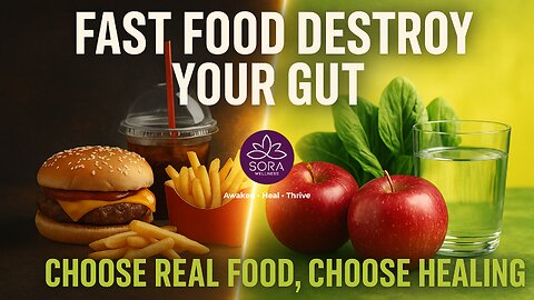 Fast food isn’t just hurting your waistline… it’s slowly destroying your gut.