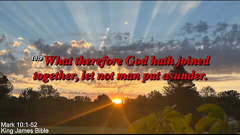 Sunday Evening, October 5th - God Hath Joined Together
