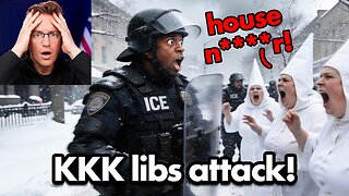 KKK Libs Commit Hate Crime Against Black ICE Agent on Livestream…
