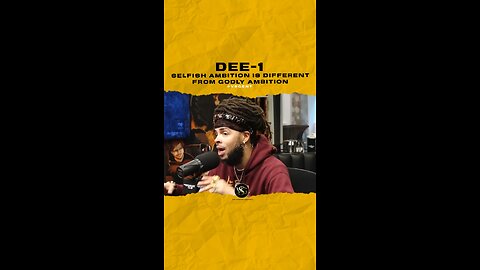 @dee1music Selfish ambition is different from Godly ambition.