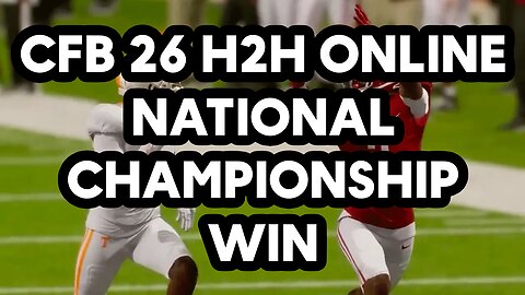 First Online National Championship Win College Football 26 Gameplay