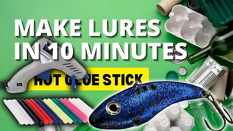 How to make a lipless crankbait from a hot glue stick