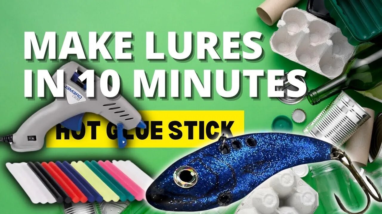 How to make a lipless crankbait from a hot glue stick