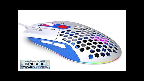 HXSJ X300 Wired eSports Mouse RGB 1200/1600/2400/3200/4800/7200DPI 6-key Macro Programming Review