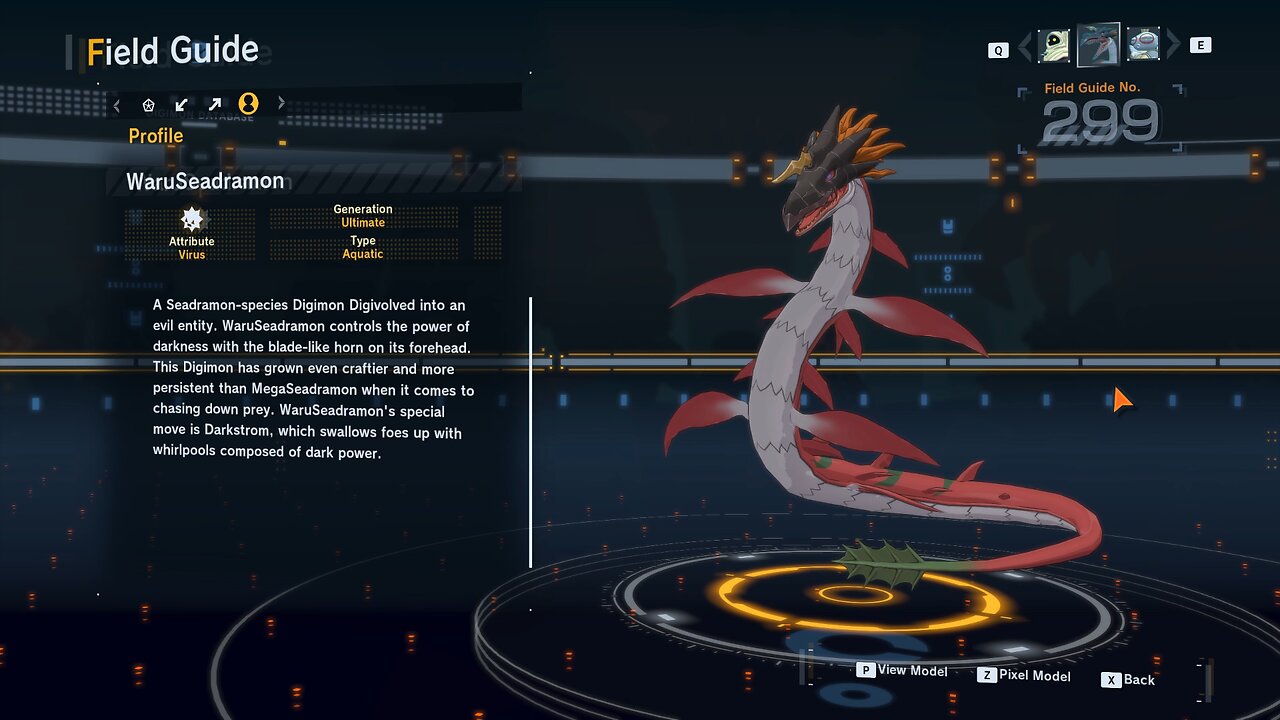 waruseadramon all digivolution/de-digivolution/profile Digimon Story Time Stranger