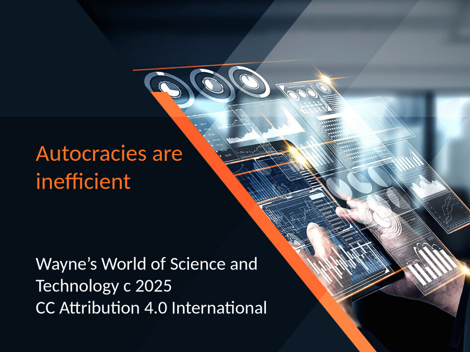 Autocracies are inefficient