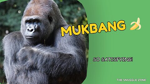 GORILLA'S BANANA MUKBANG 🍌🦍 | Satisfying Ape Eating