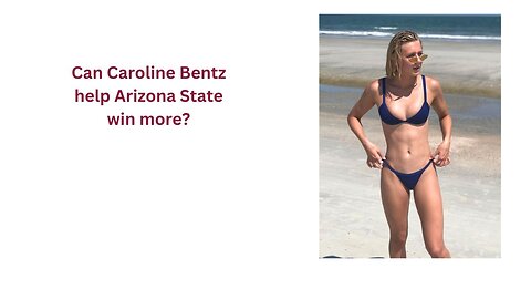 Caroline Bentz is helping Arizona State to become a powerhouse in her last year swimming