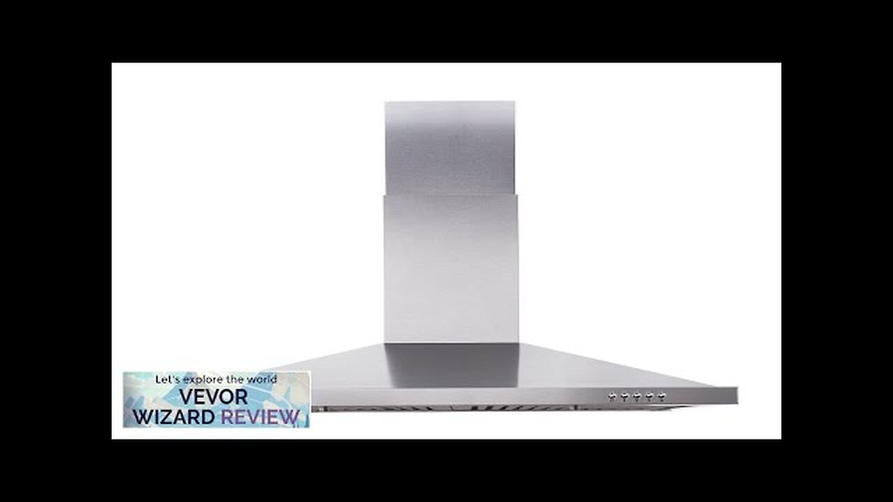 VEVOR Wall Mount Range Hood Ductless Chimney-Style Kitchen Stove Vent Stainless Steel Review