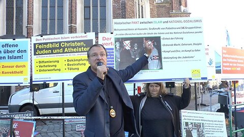 Nazi-Islam-Pakt und Judenhass, ein Teil des politischen Islams (2021) BPE Kundgebungs´Ausschnitt