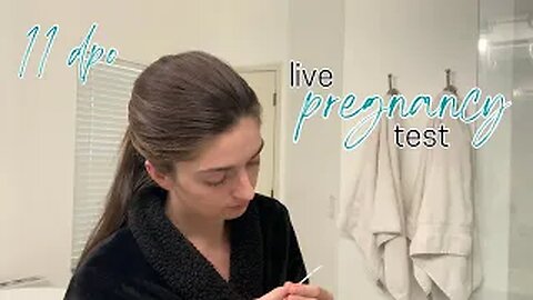 Live Pregnancy Test | Clomid Round 1 | 11 DPO