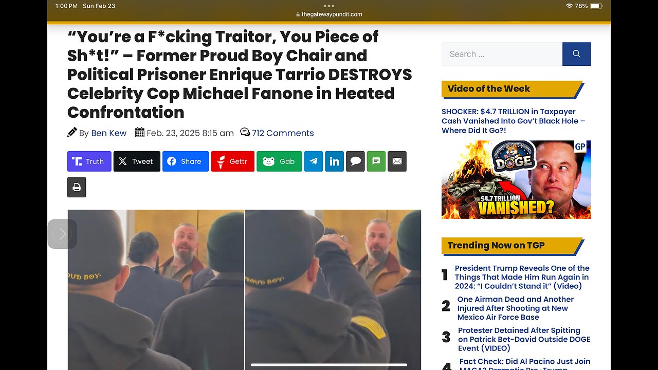 Former Proud Boy Chair and Political Prisoner Enrique Tarrio DESTROYS Celebrity Cop Michael Fanone