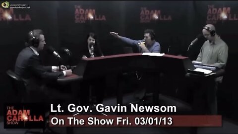 Adam Carolla DESTROYS Gavin Newsom on Talk Show (2013)