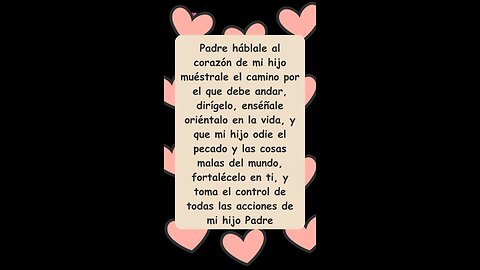Oración diaria por nuestros hijos 🙏