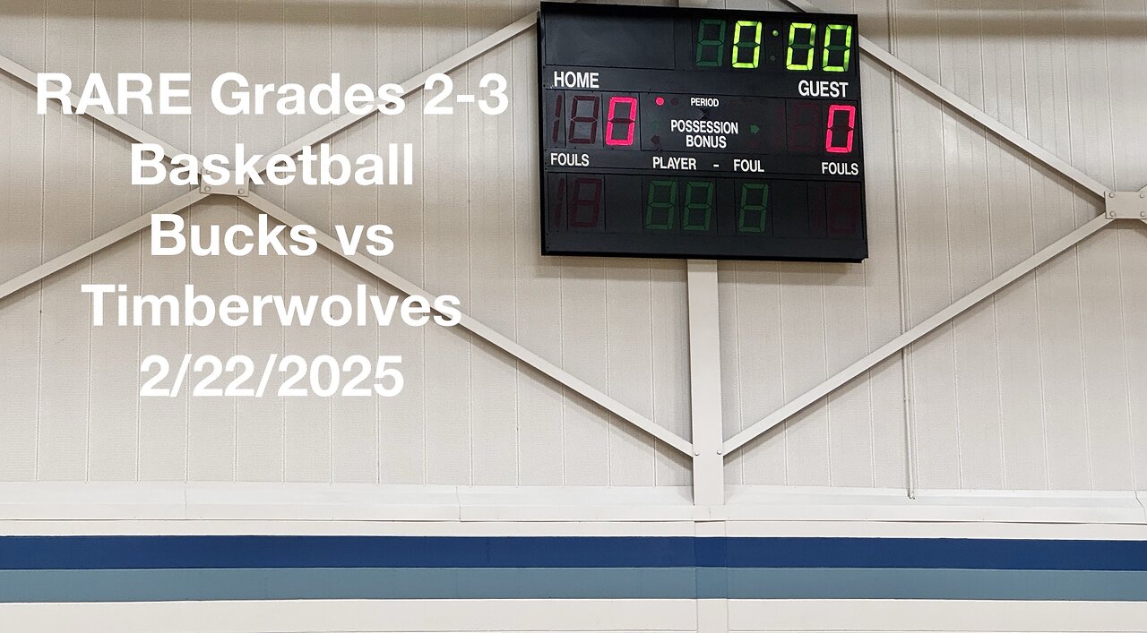 RARE Grades 2-3 Basketball Bucks vs Timberwolves 2-22-2025