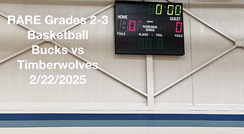 RARE Grades 2-3 Basketball Bucks vs Timberwolves 2-22-2025