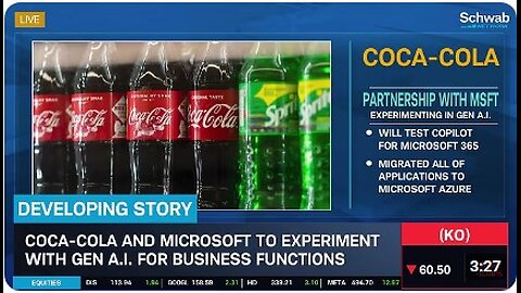 Coca-Cola’s (KO) Generative A.I. Partnership with Microsoft (MSFT)