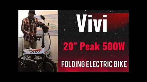 Ride Anywhere with the Vivi 20" Folding Electric Bike | 500W Peak Power | Amazon Finds