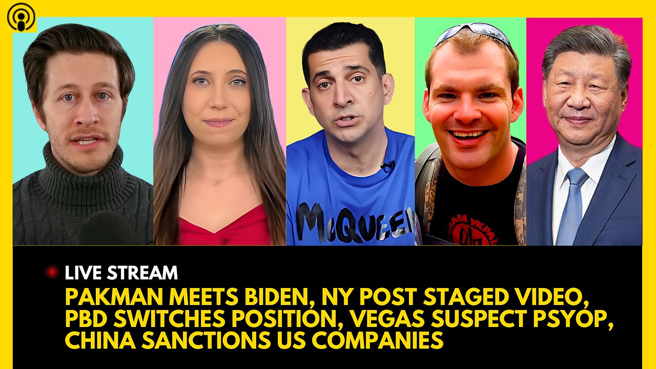 PAKMAN MEETS BIDEN, NY POST STAGED VIDEO, PBD SWITCHES, VEGAS SUSPECT UPDATE, CHINA SANCTIONS