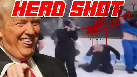 ANTIFA "Preacher" Gets Beaned In The Head With Pepperballs