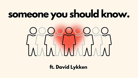 Someone You Should Know ft. David Lykken