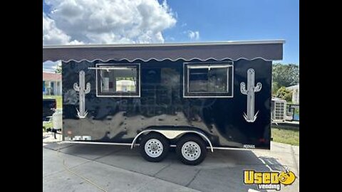 Licensed - 2023 8' x 16' Food Concession Trailer with Pro-Fire Suppression for Sale in Florida!