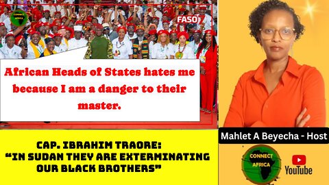 MY REFLECTION ON CAP. IBRAHIM TRAORE'S 'SHADY' POWERFUL SPEECH TO AFRICAN DIASPRA