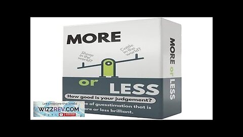 More Or Less Card Game Review